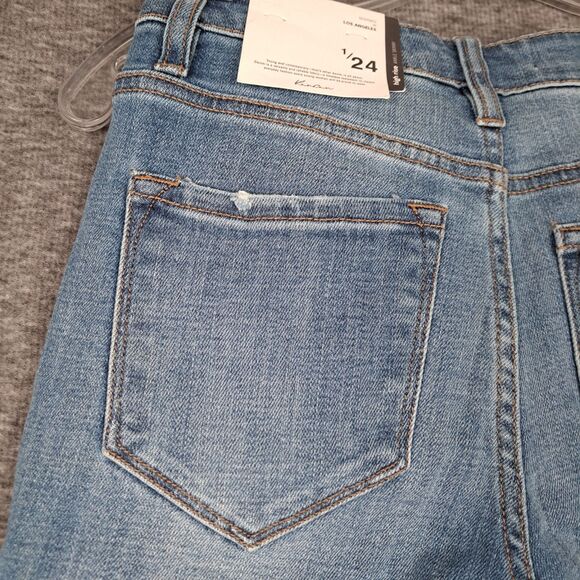 Kancan High Rise Ankle Skinny Distressed Medium Wash Jeans Size 1/24 25W - Picture 13 of 16